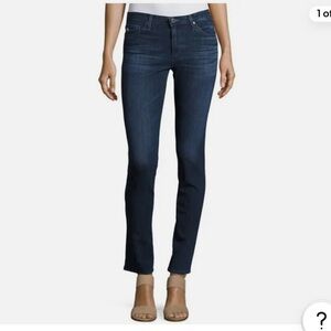 AG Contour 360 The Prima Mid Rise Cigarette Dark Denim 32 R